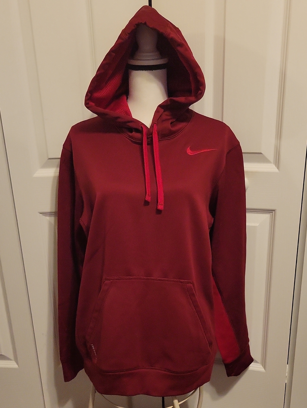 Nike Women's Maroon Pullover Hooded Sweatshirt Lg